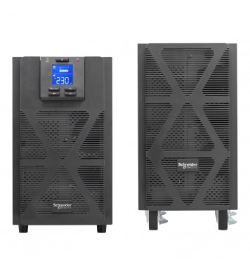 Scchneider Electric SRVS10KIL Easy UPS 1 Faz Çevrimiçi, 10kVA/10kW, Kule, 230V, 1x Sabit kablolu 3 kablolu (1P+N+E) çıkış, Akıllı Kart Yuvası, LCD, Genişletilmiş Çalışma Süresi