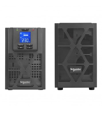 Schneider Electric SRVS1KIL Easy UPS 1 Ph On-Line, 1000VA, Kule, 230V, 3x IEC C13 çıkışı, Akıllı Kart Yuvası, LCD, Genişletilmiş çalışma süresi